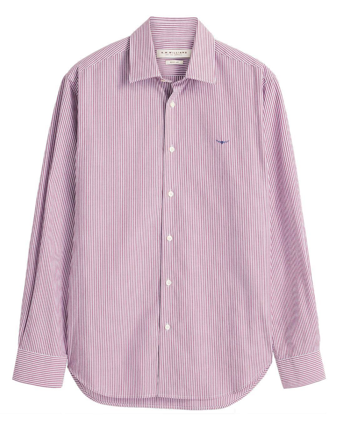 Sommers Poplin Stripe Shirt - Rust