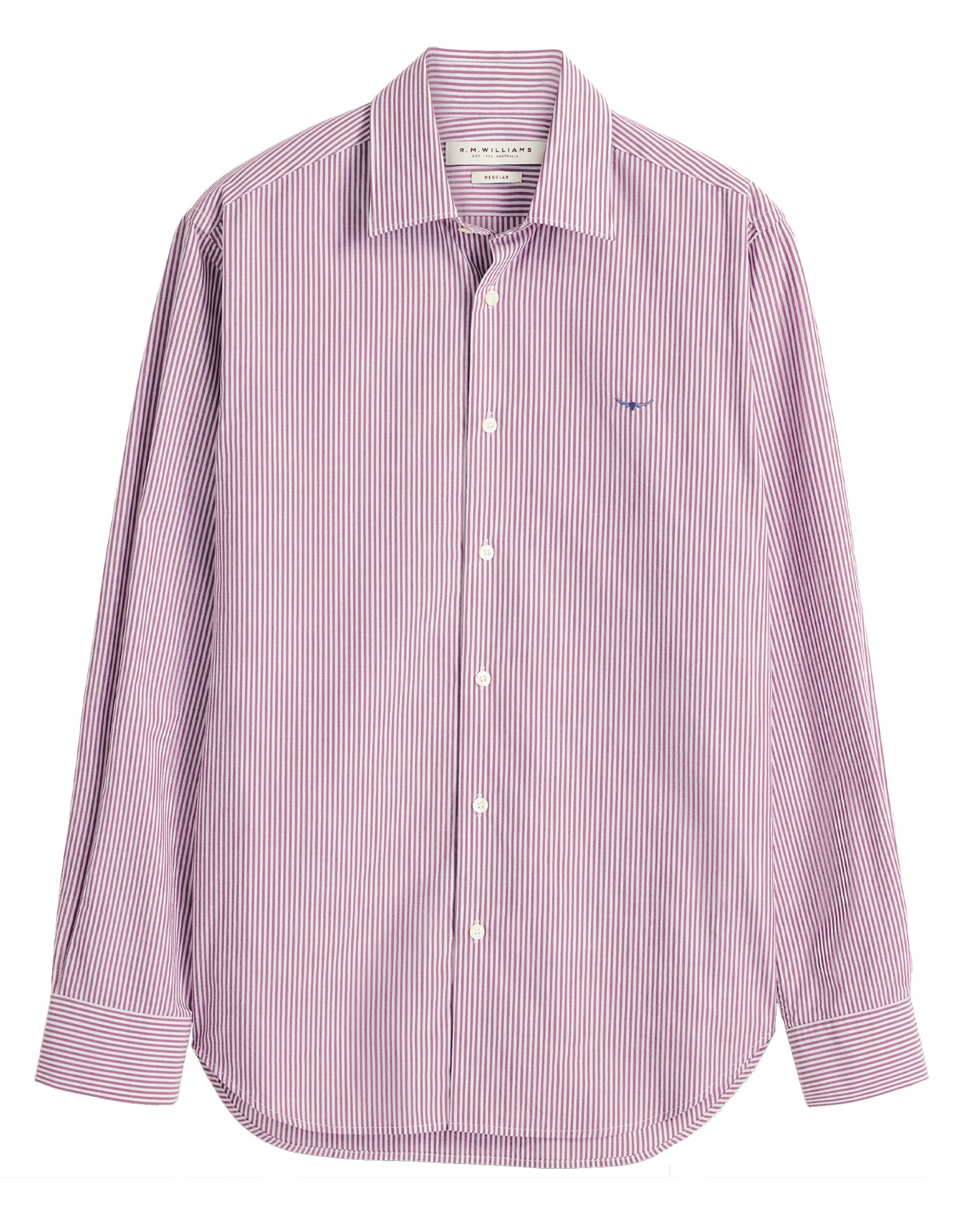 Sommers Poplin Stripe Shirt - Rust