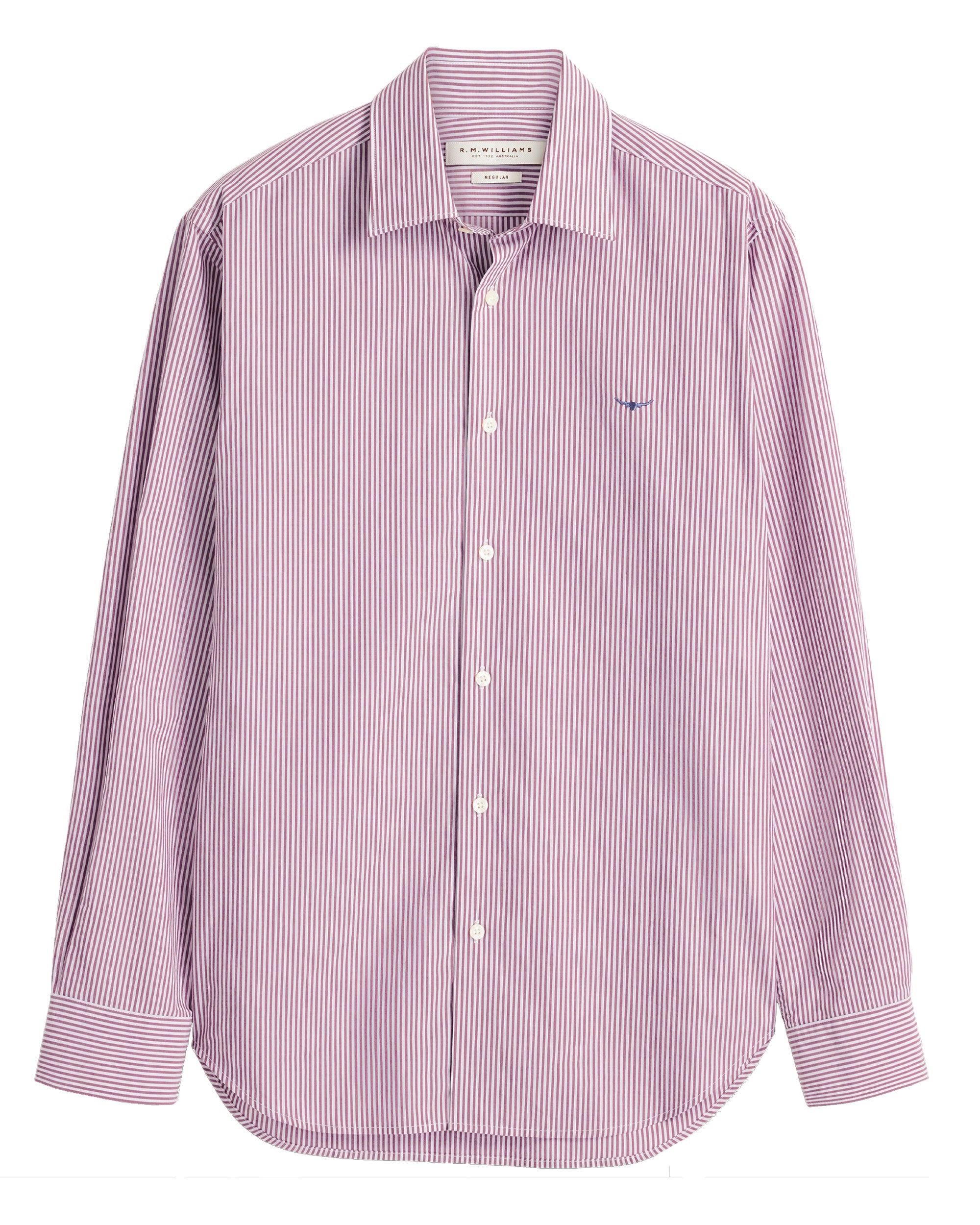 Sommers Poplin Stripe Shirt - Rust