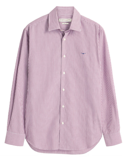 Sommers Poplin Stripe Shirt - Rust