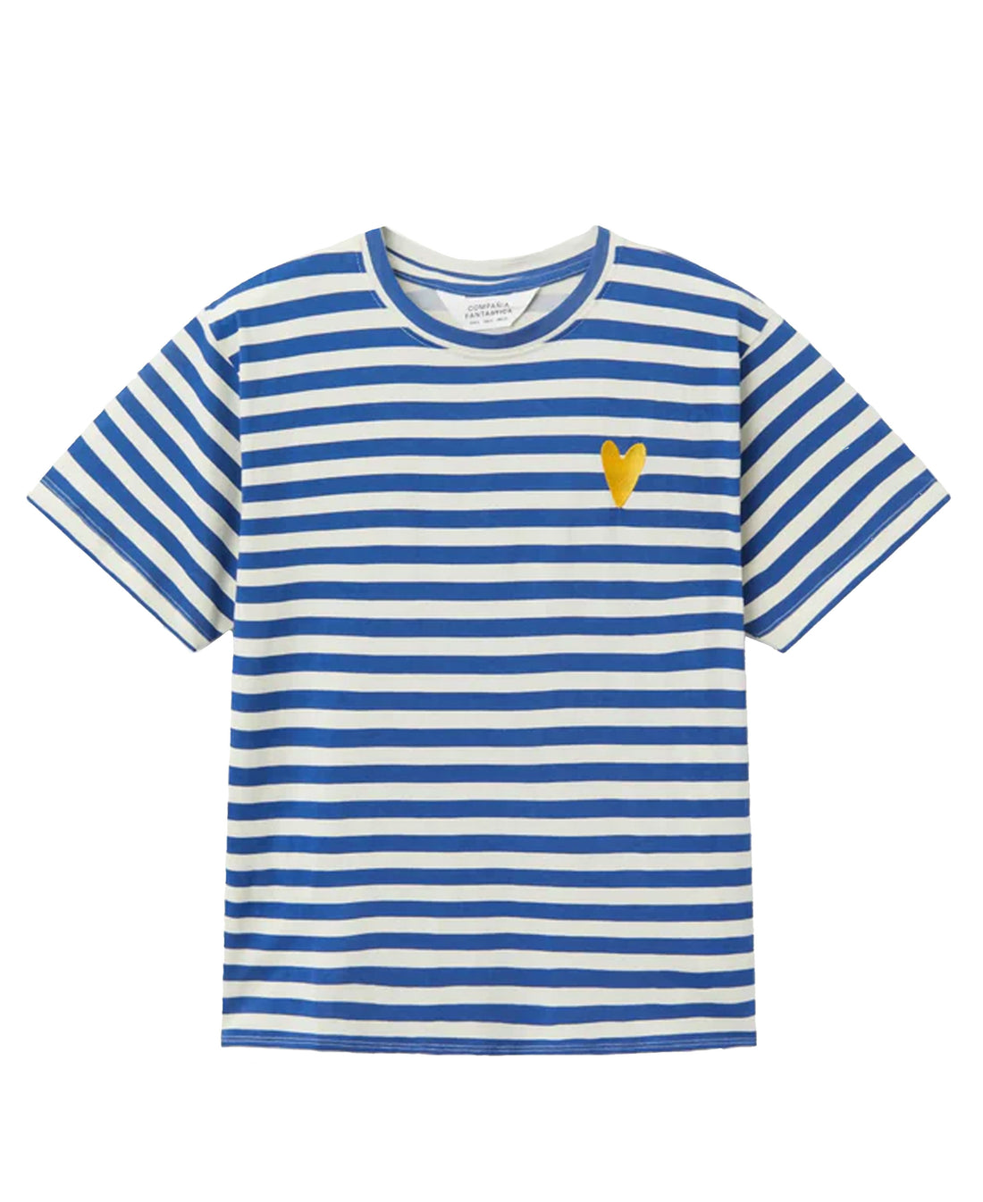 Striped T-Shirt - Navy Blue/White