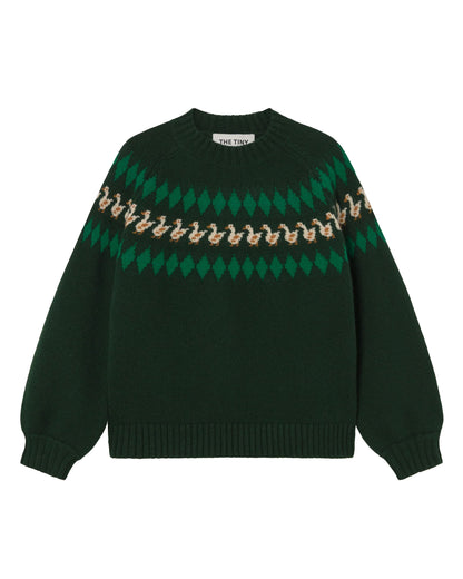 Geese Sweater - Ink Blue