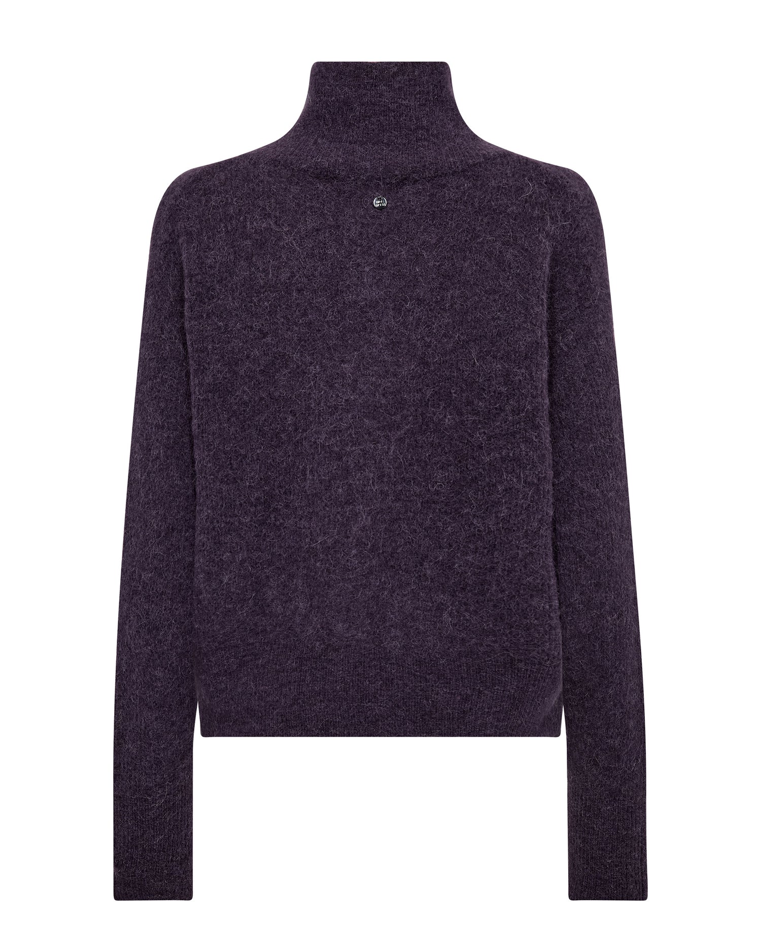 Thora Knit Zip Cardigan - Sweet Grape