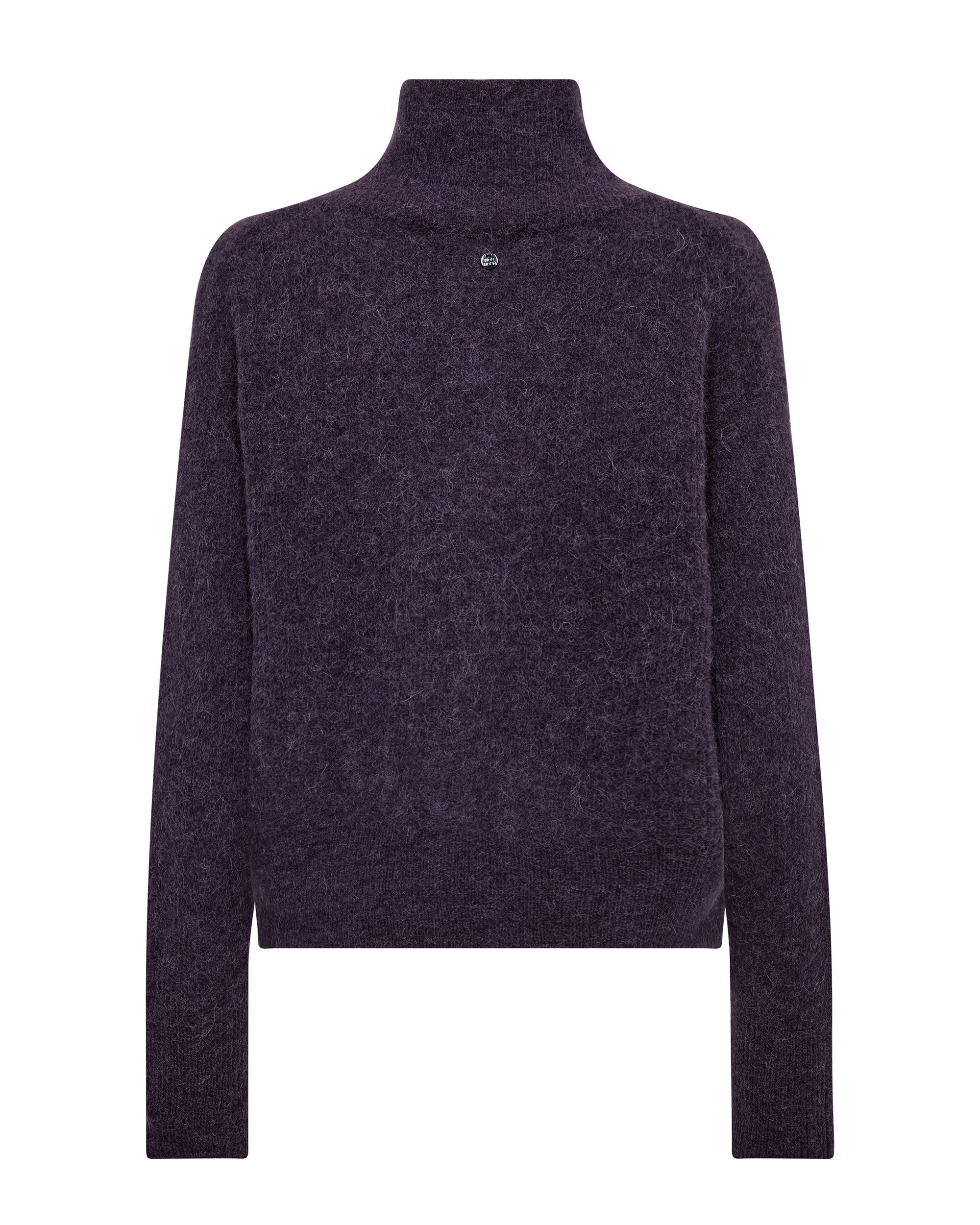 Thora Knit Zip Cardigan - Sweet Grape