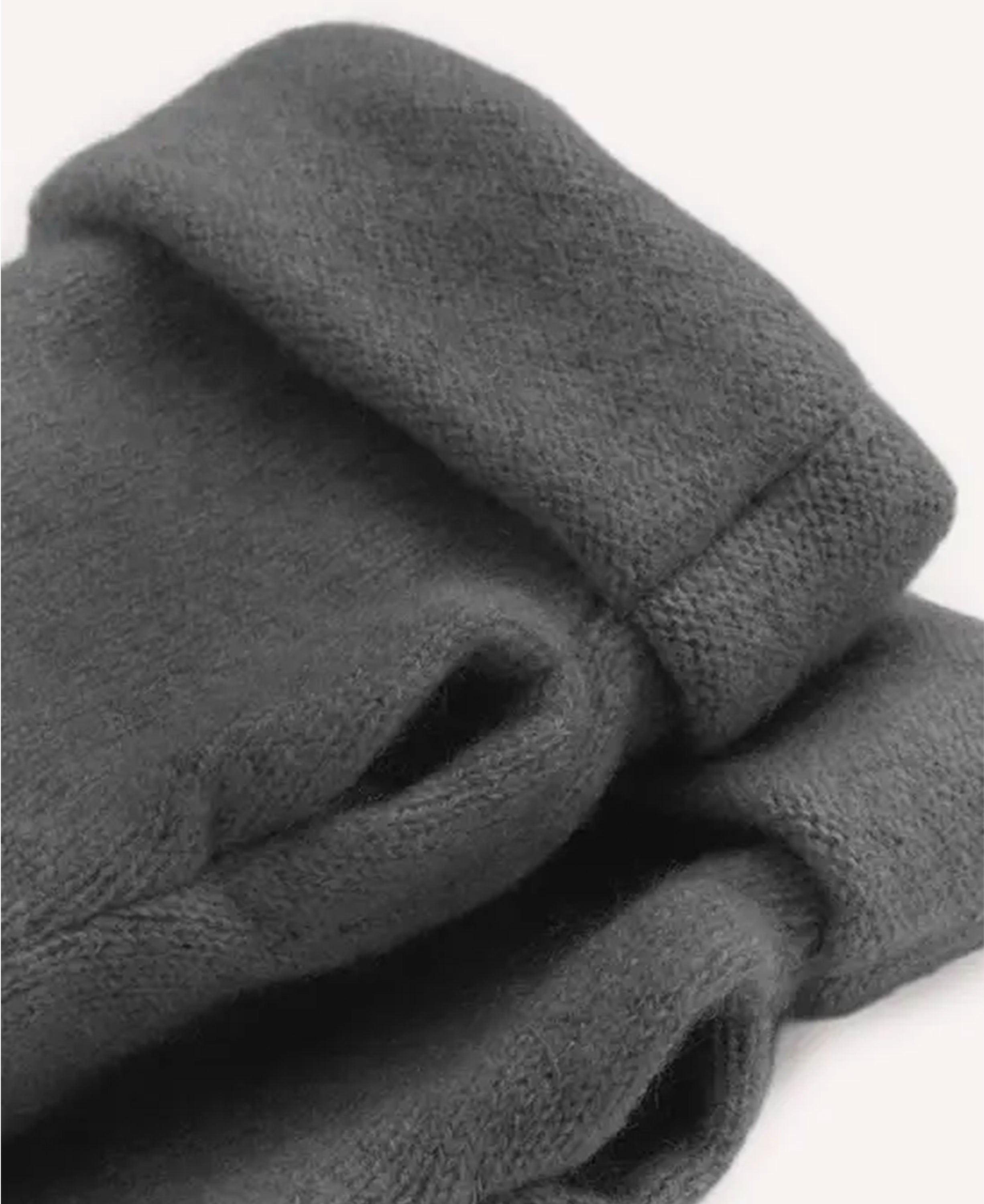 Cashmere Fingerless Gloves - Charcoal
