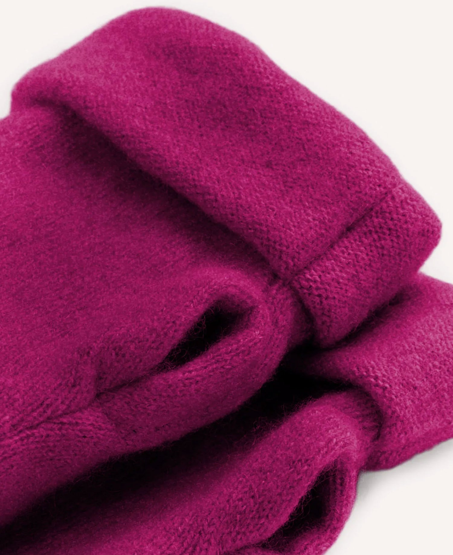 Cashmere Fingerless Gloves - Dusky Magenta