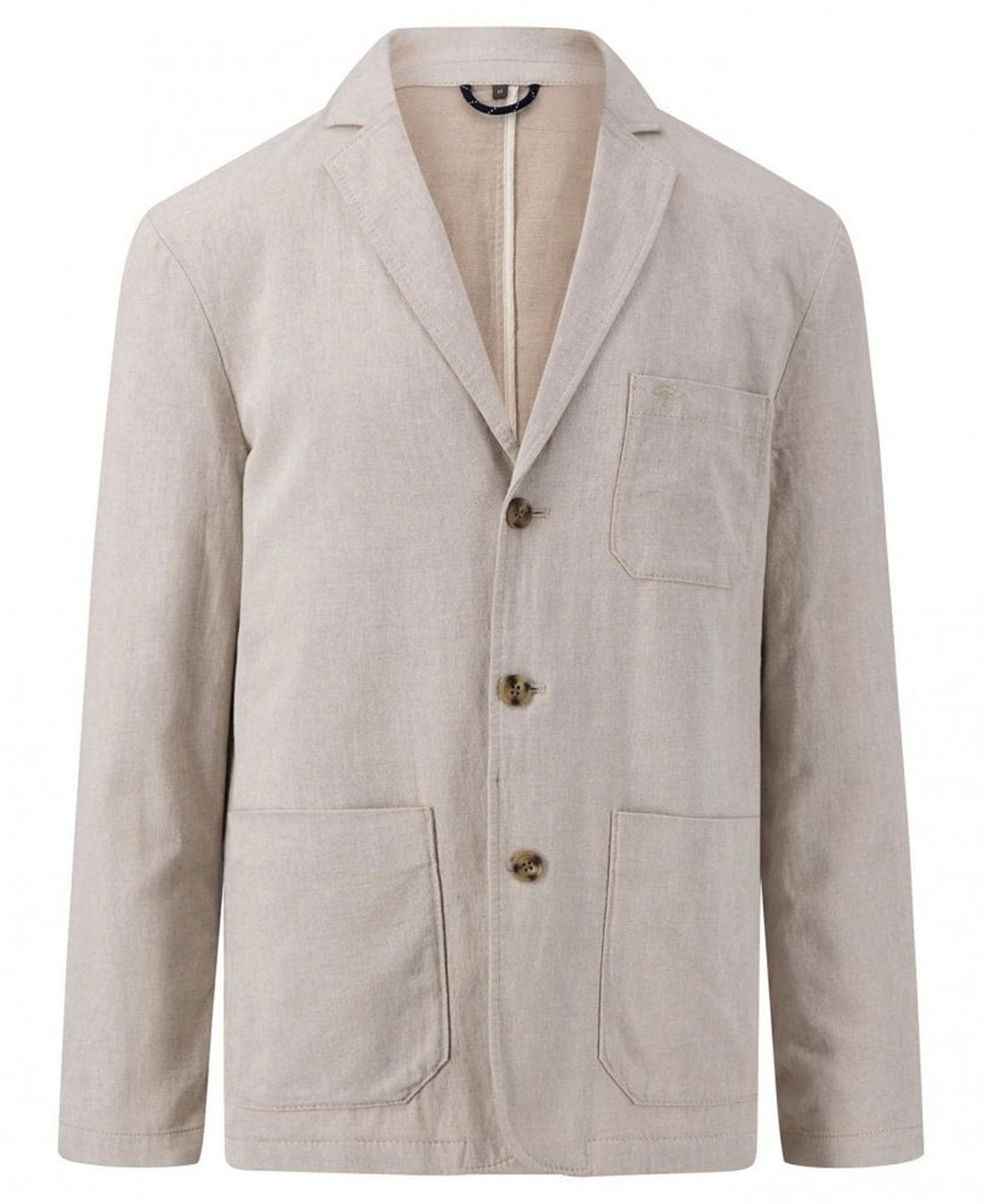 Twotone Structured Blazer - Stone