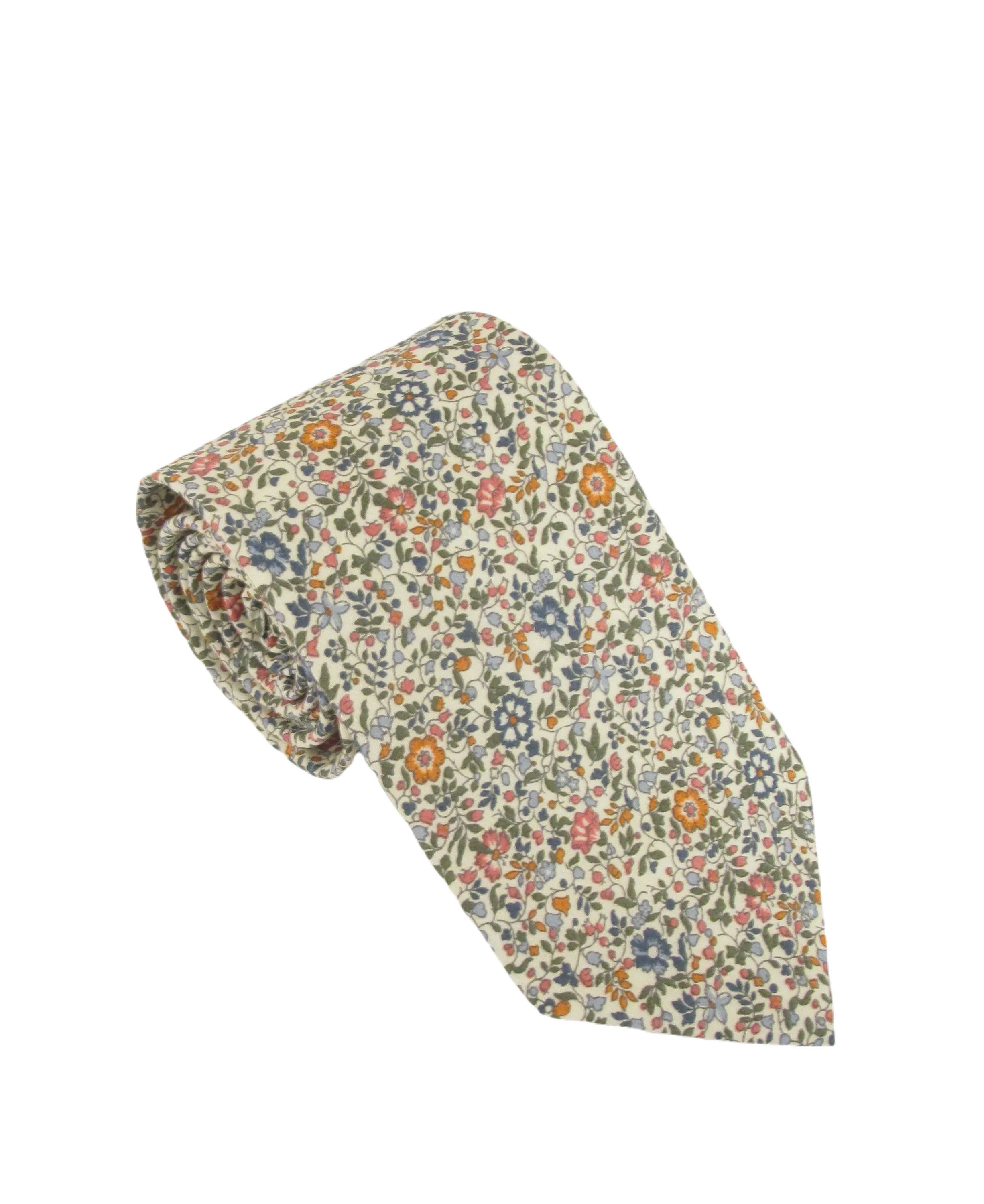 Liberty Cotton Tie - Katie &amp; Millie Tan