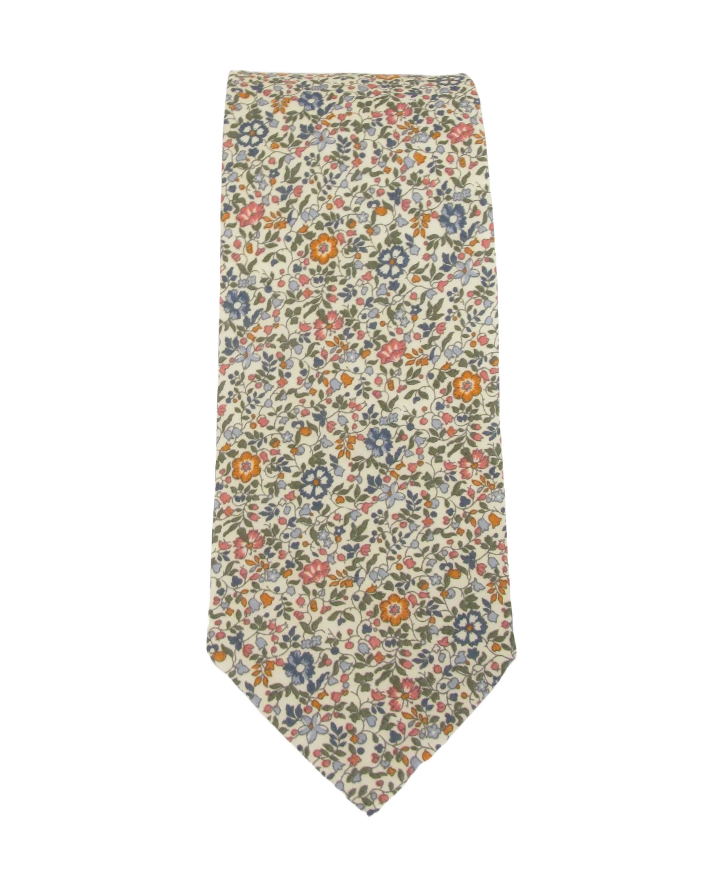 Liberty Cotton Tie - Katie &amp; Millie Tan