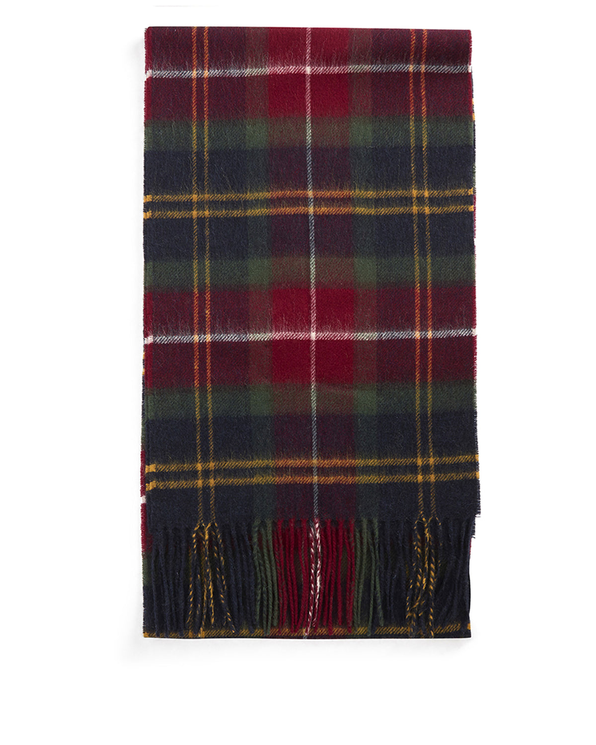 Wool Cashmere Tartan Scarf - Winterberry Tartan