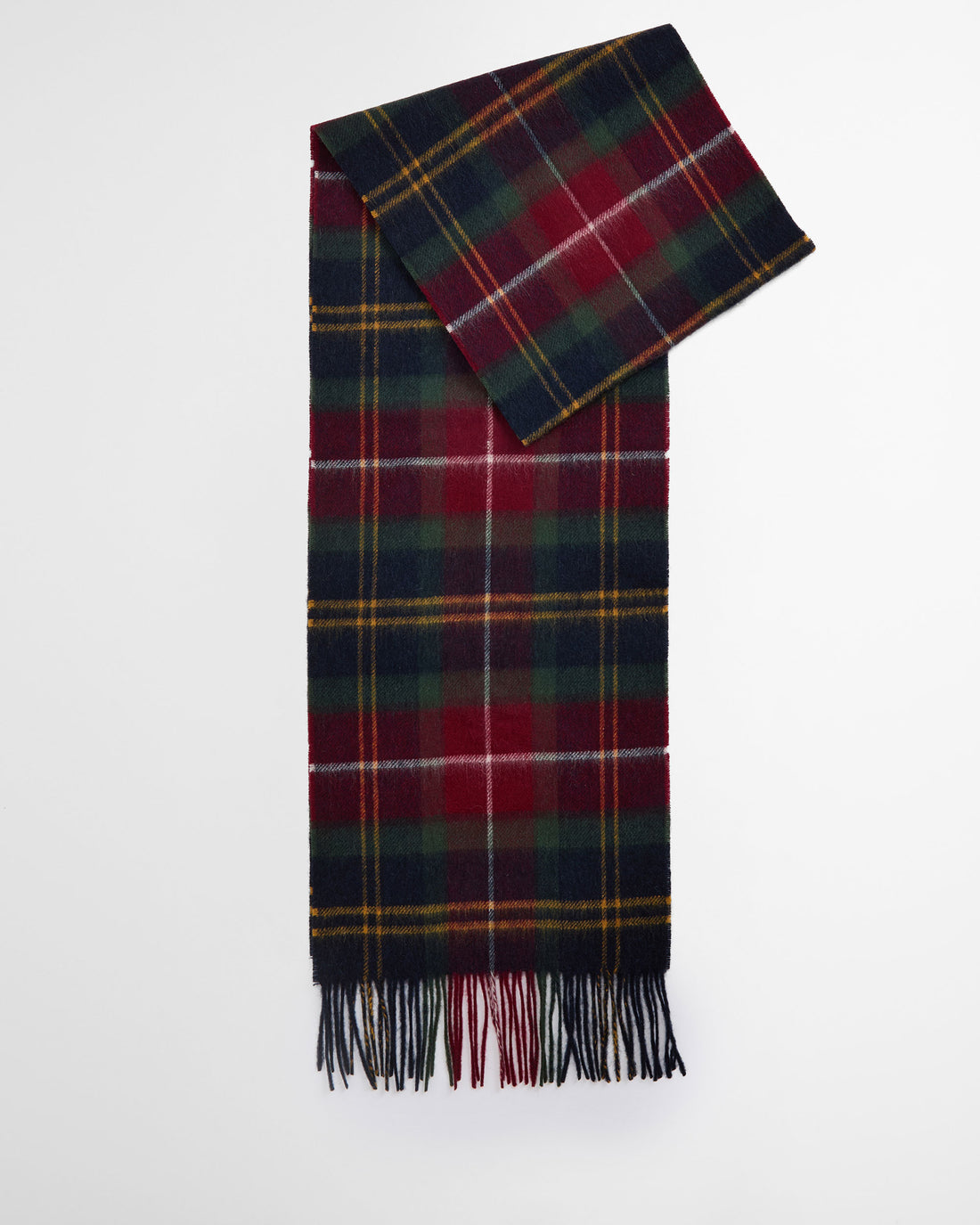 Wool Cashmere Tartan Scarf - Winterberry Tartan
