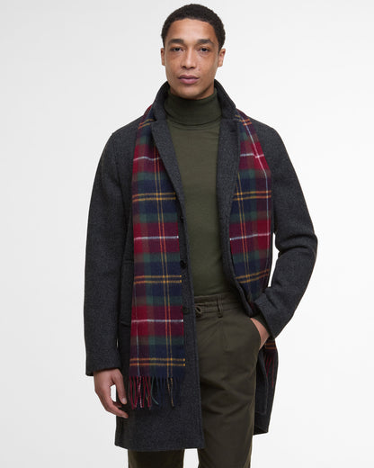 Wool Cashmere Tartan Scarf - Winterberry Tartan