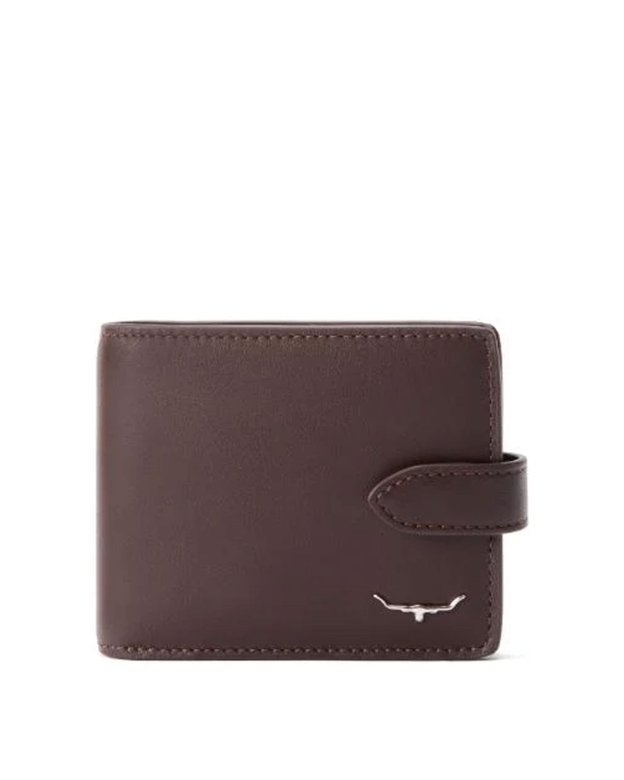 Wallet With Pocket And Tab - Chestnut