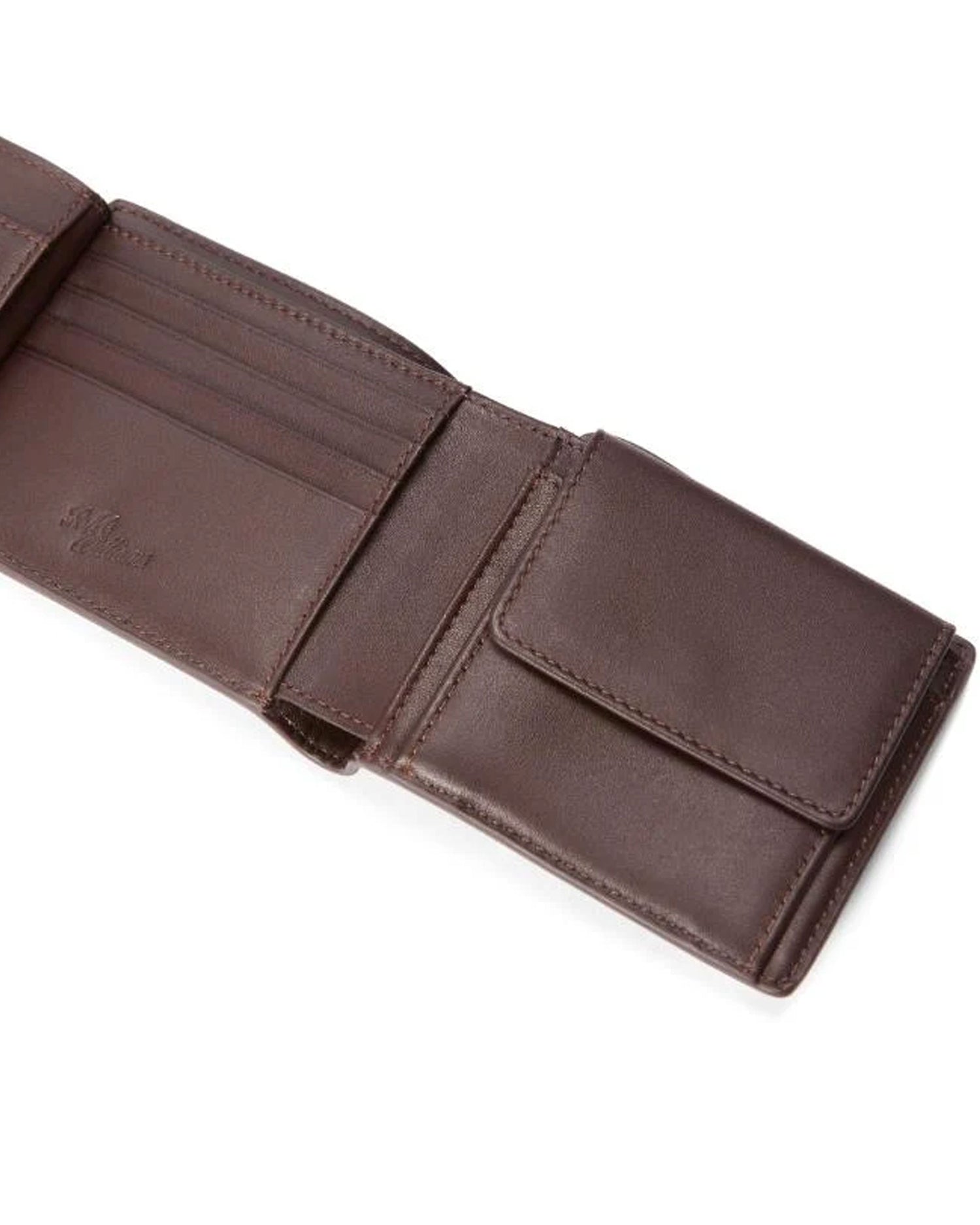 Wallet With Pocket And Tab - Chestnut