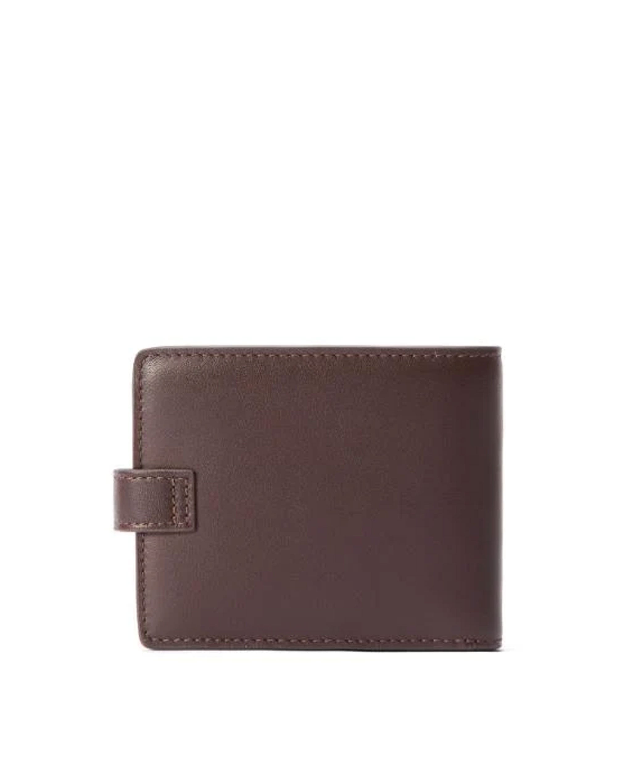Wallet With Pocket And Tab - Chestnut