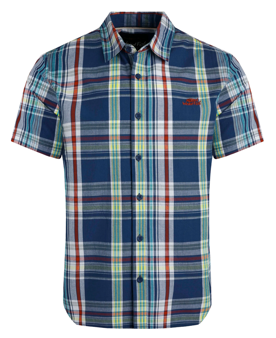 Judd Short Sleeve Check Shirt - Estate Blue