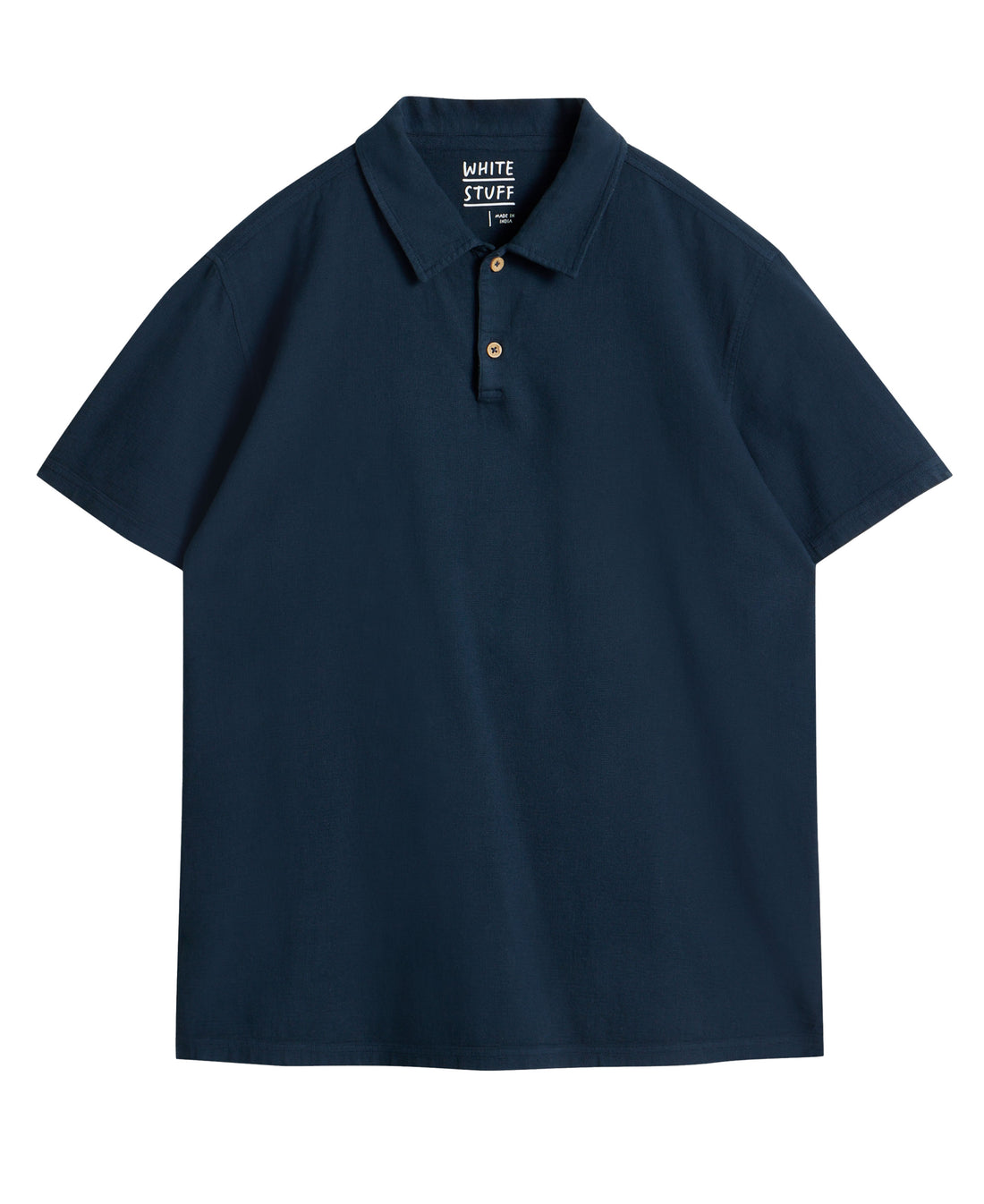 Anderby Woven Polo - Dark Navy