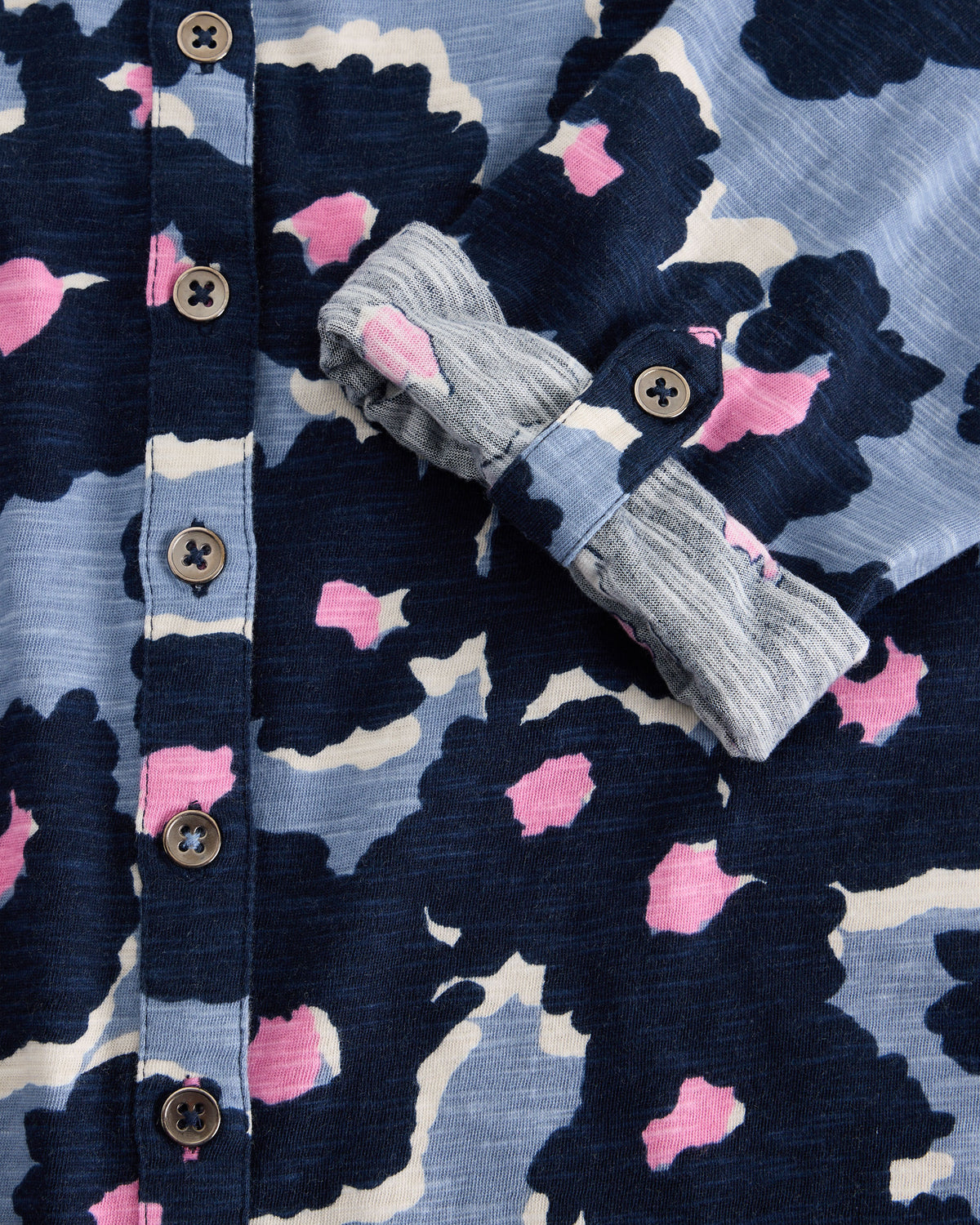 Annie Jersey Shirt - Blue Print