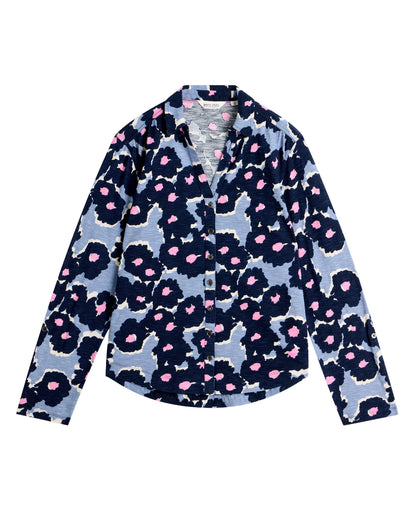 Annie Jersey Shirt - Blue Print