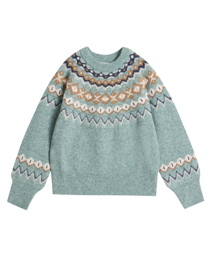 Arctic Fairisle Jumper - Blue Multi