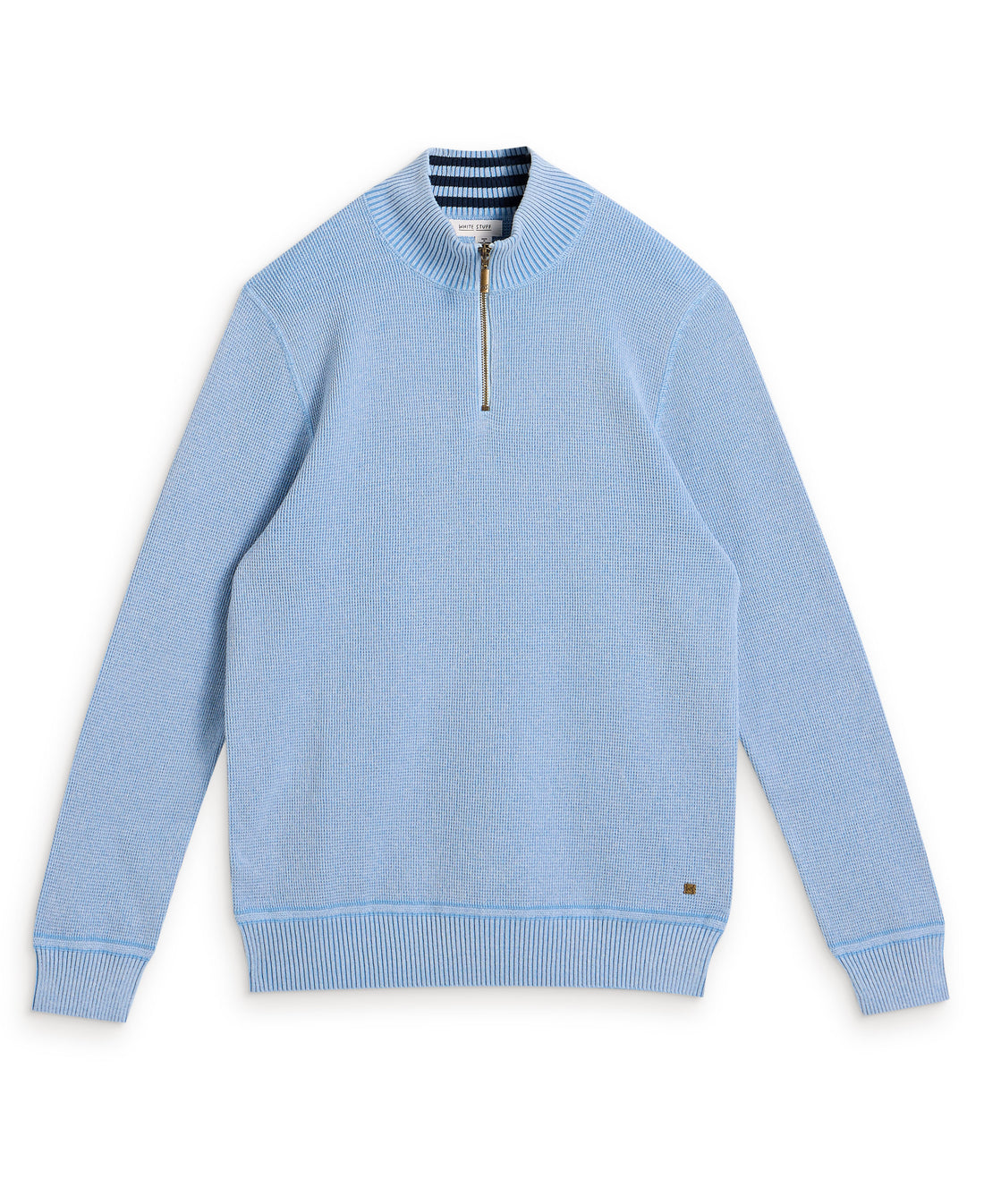 Attadale Funnel Neck Jumper - Light Blue