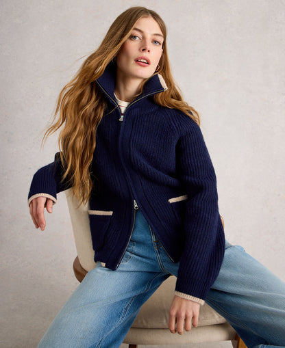 Betty Bomber Jacket - French Navy