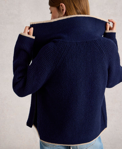 Betty Bomber Jacket - French Navy