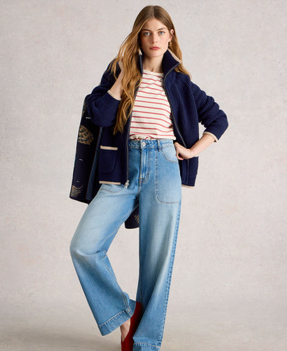 Betty Bomber Jacket - French Navy