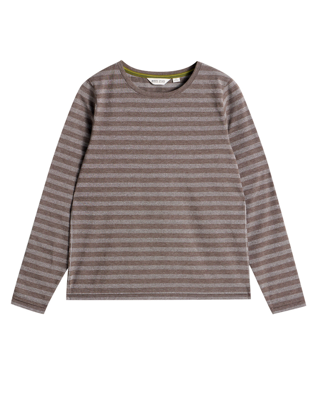 Clara Stripe Sparkle Top - Grey Multi