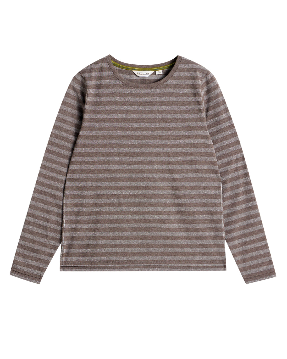 Clara Stripe Sparkle Top - Grey Multi
