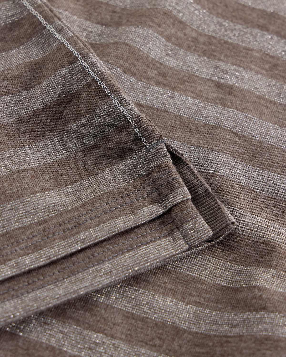 Clara Stripe Sparkle Top - Grey Multi