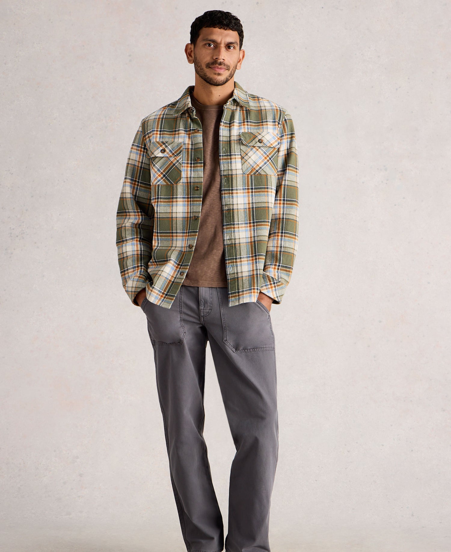Darwen Check Shirt - Green Multi