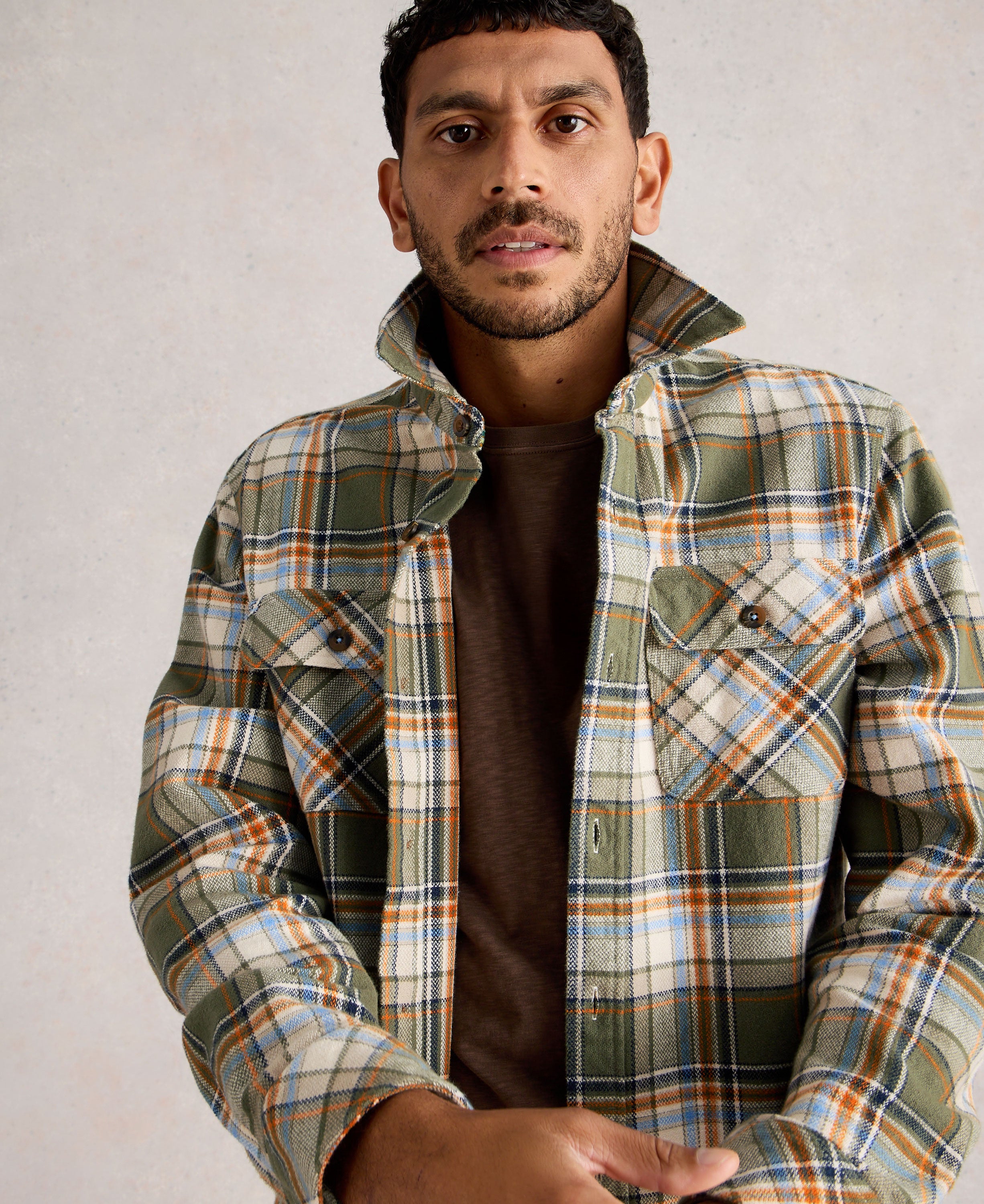 Darwen Check Shirt - Green Multi