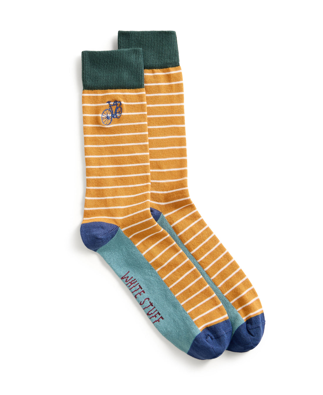 Embroidered Ankle Sock - Chartreuse Multi