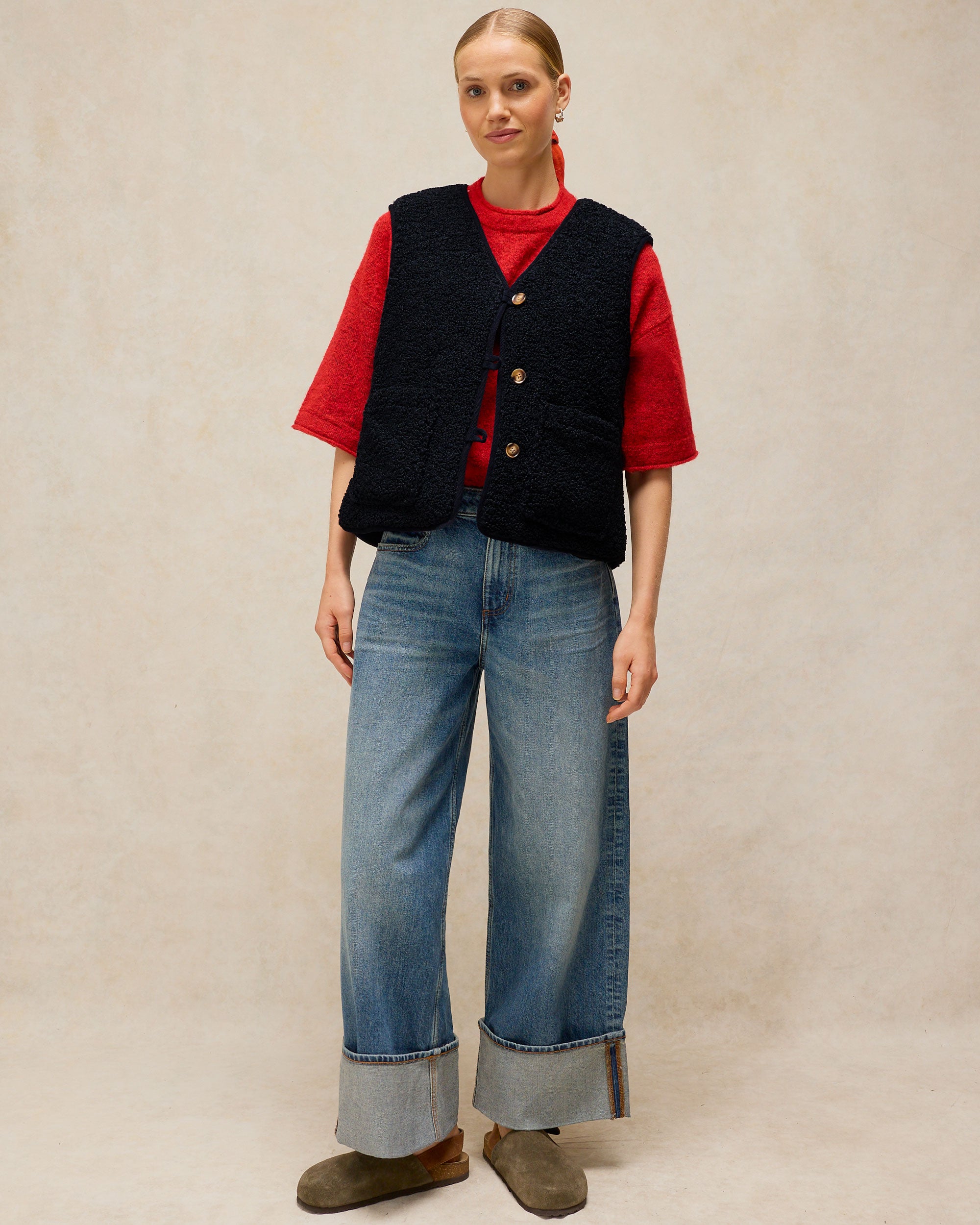 Emery Reversible Gilet - Dark Navy