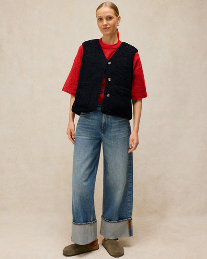 Emery Reversible Gilet - Dark Navy
