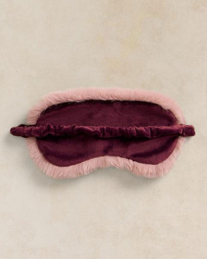 Faux Fur Eye Mask - Light Pink