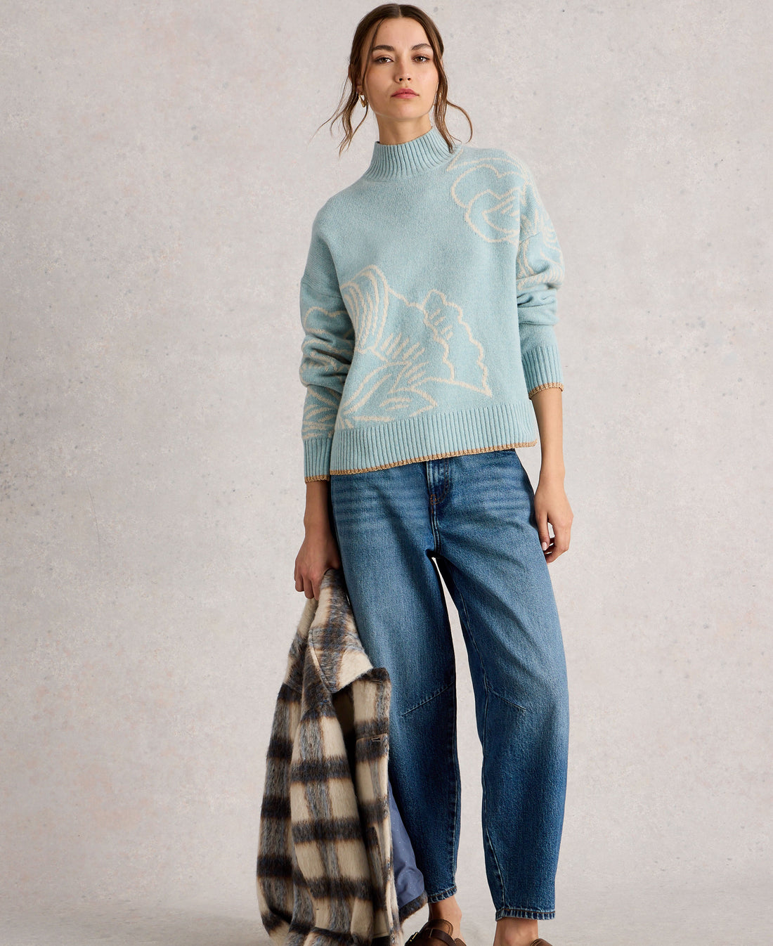 Fenella Floral Jumper - Blue Multi