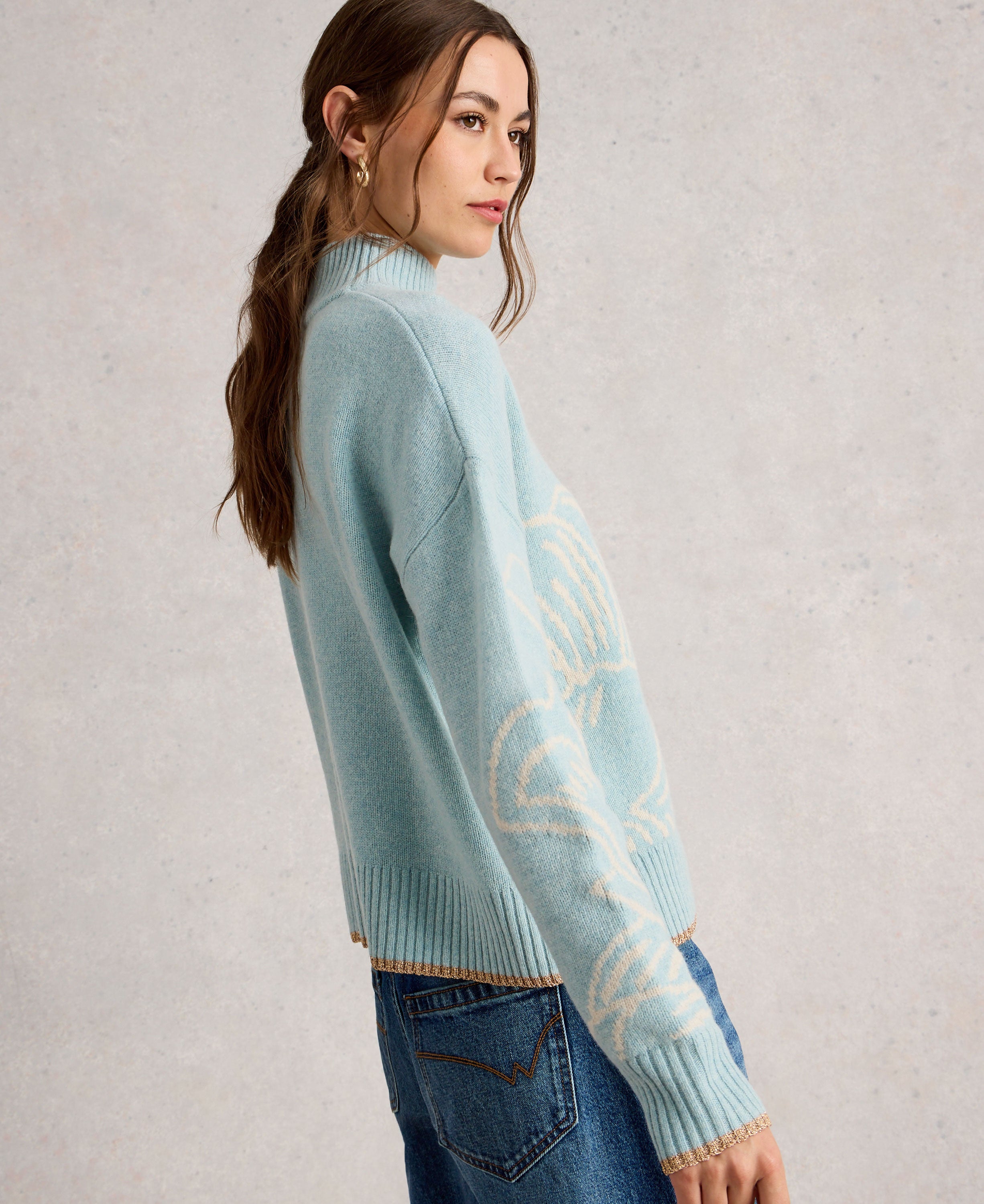 Fenella Floral Jumper - Blue Multi