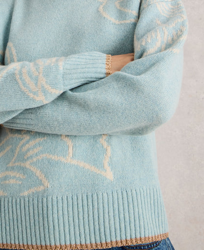 Fenella Floral Jumper - Blue Multi