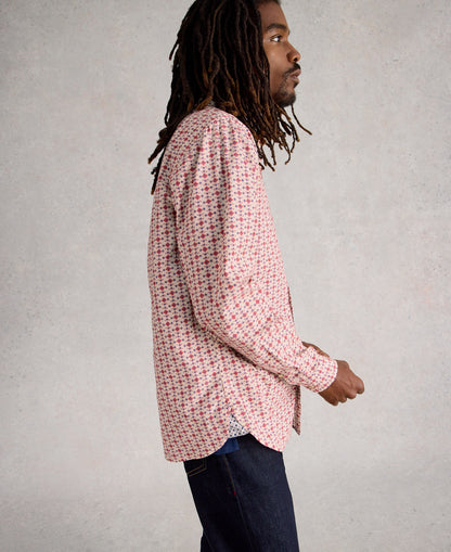 Finsbury Folk Geo Print Shirt - Red Print