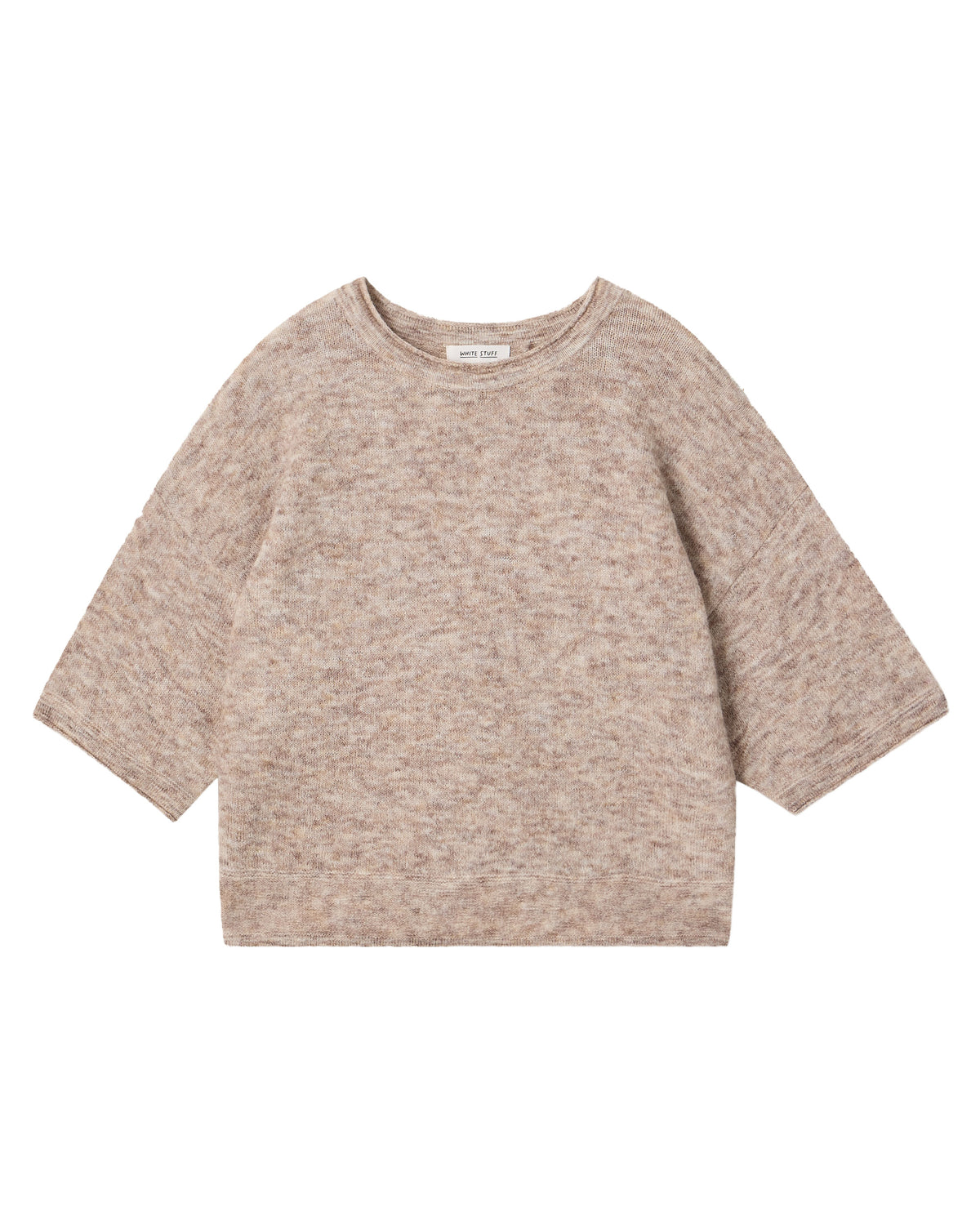 Kate Knitted Tee - Light Natural
