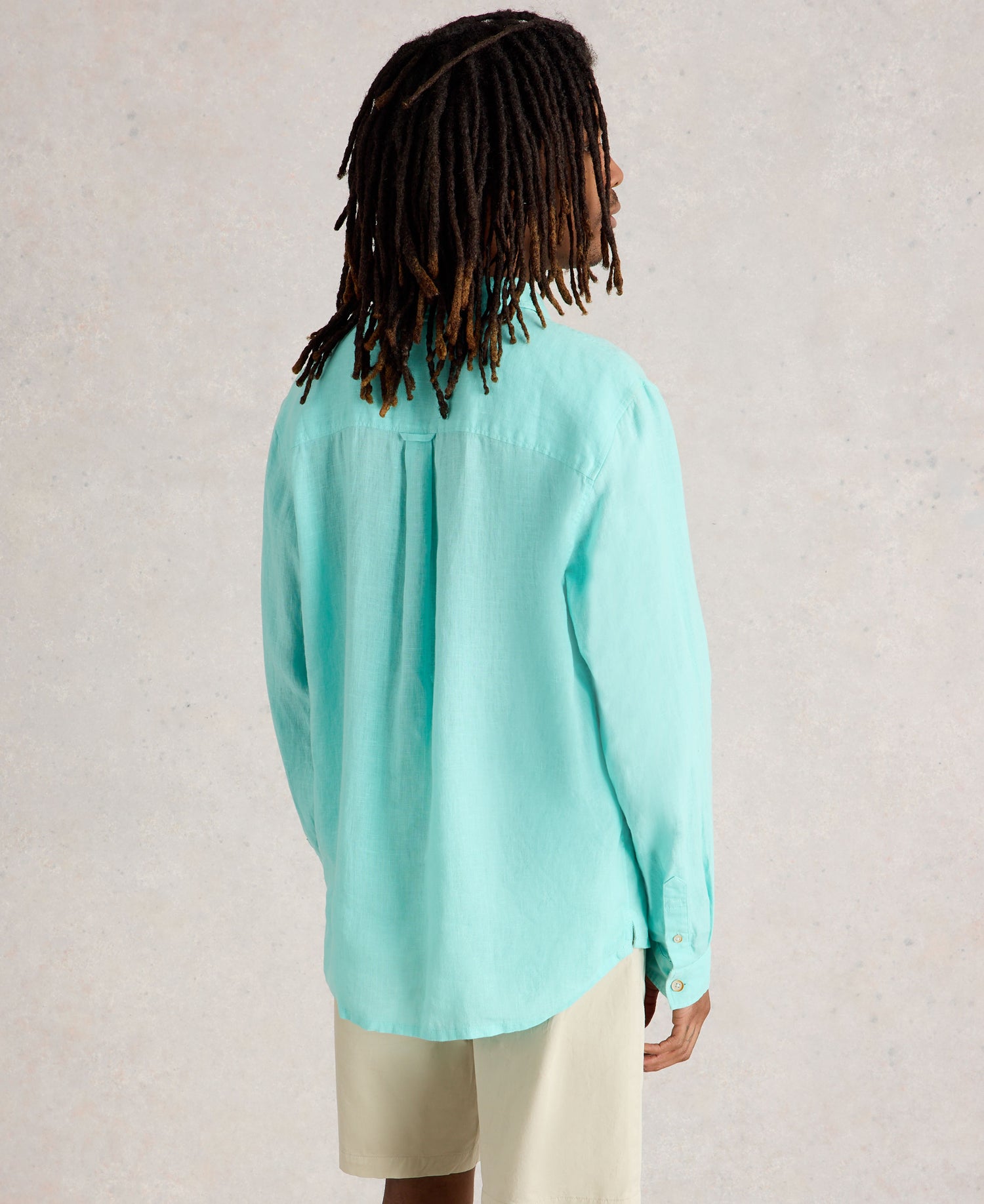 Keswick Linen Shirt - Bright Blue