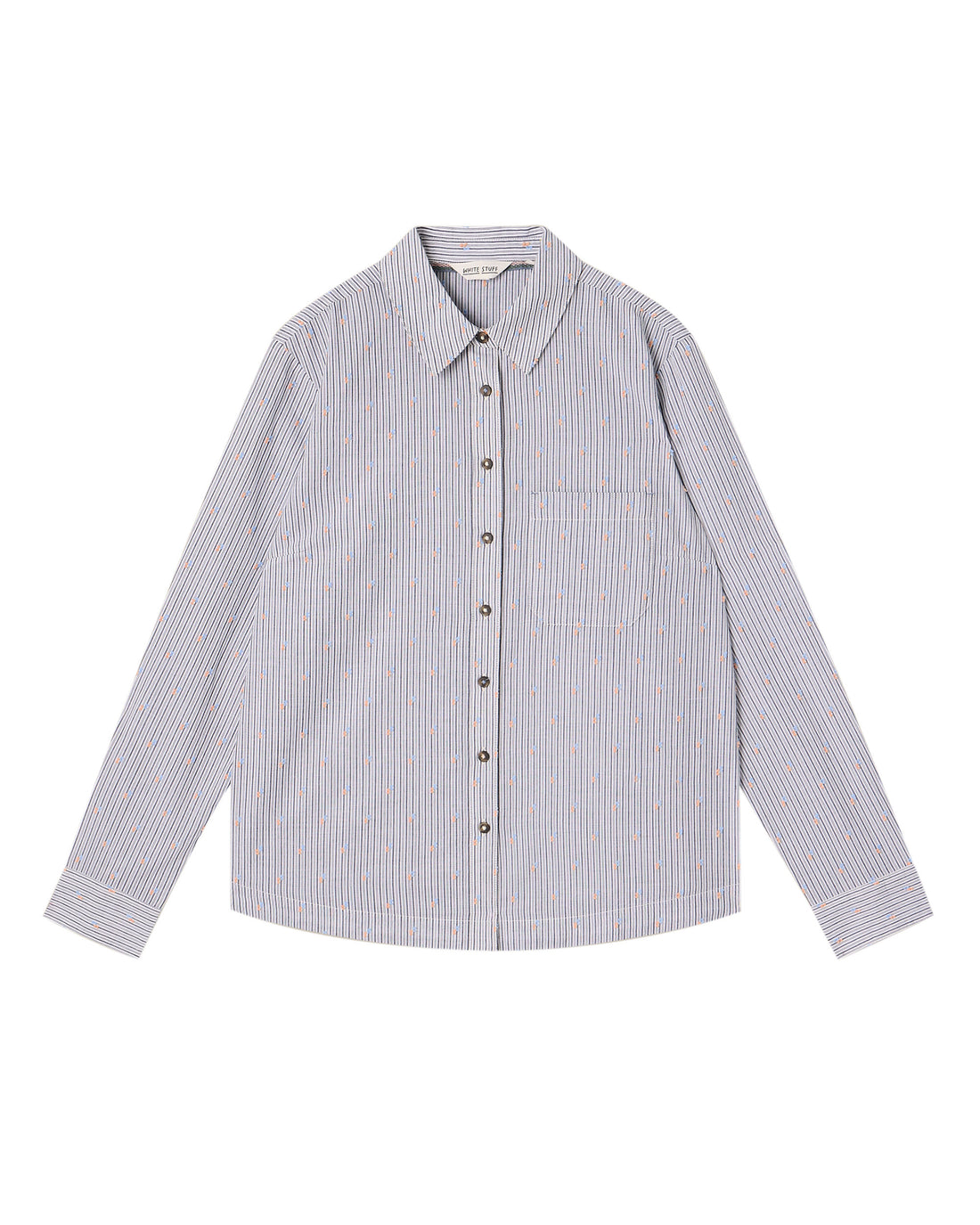 Libby Organic Cotton Shirt - Blue Multi