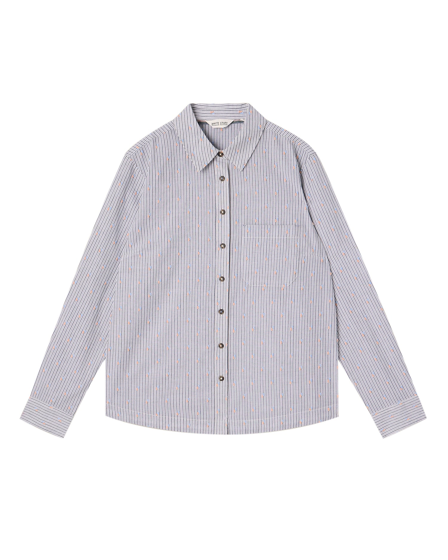 Libby Organic Cotton Shirt - Blue Multi