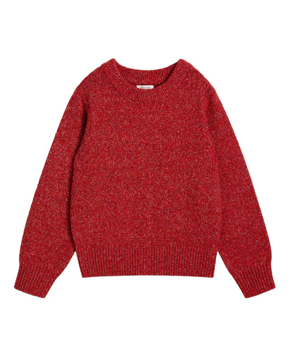 Lucie Crew Neck Jumper - Bright Red