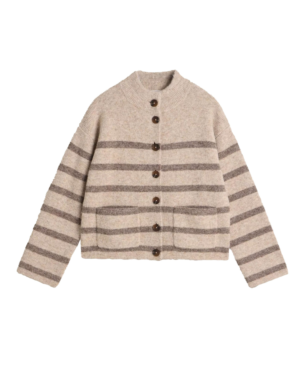 Margot Stripe Cardi - Natural Multi