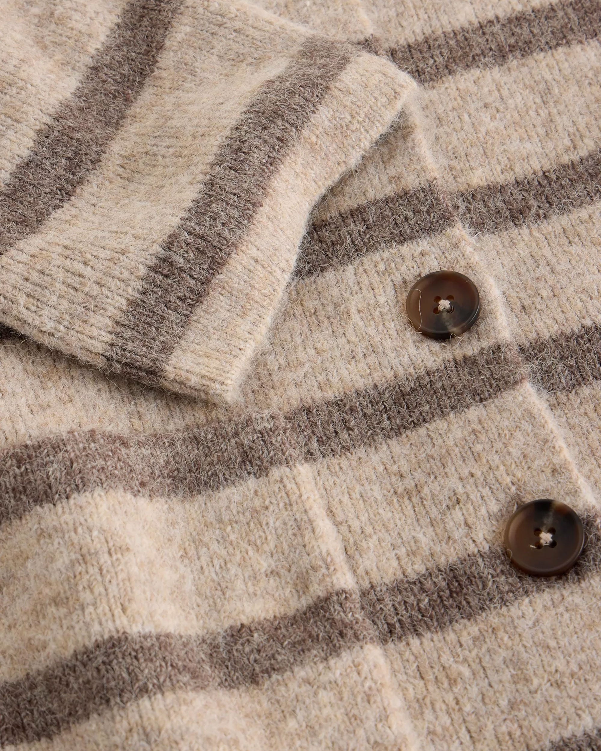 Margot Stripe Cardi - Natural Multi