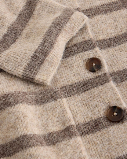 Margot Stripe Cardi - Natural Multi