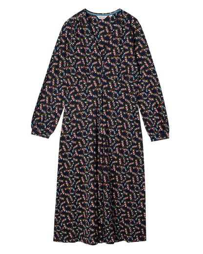Megan Jersey Dress - Navy Multi